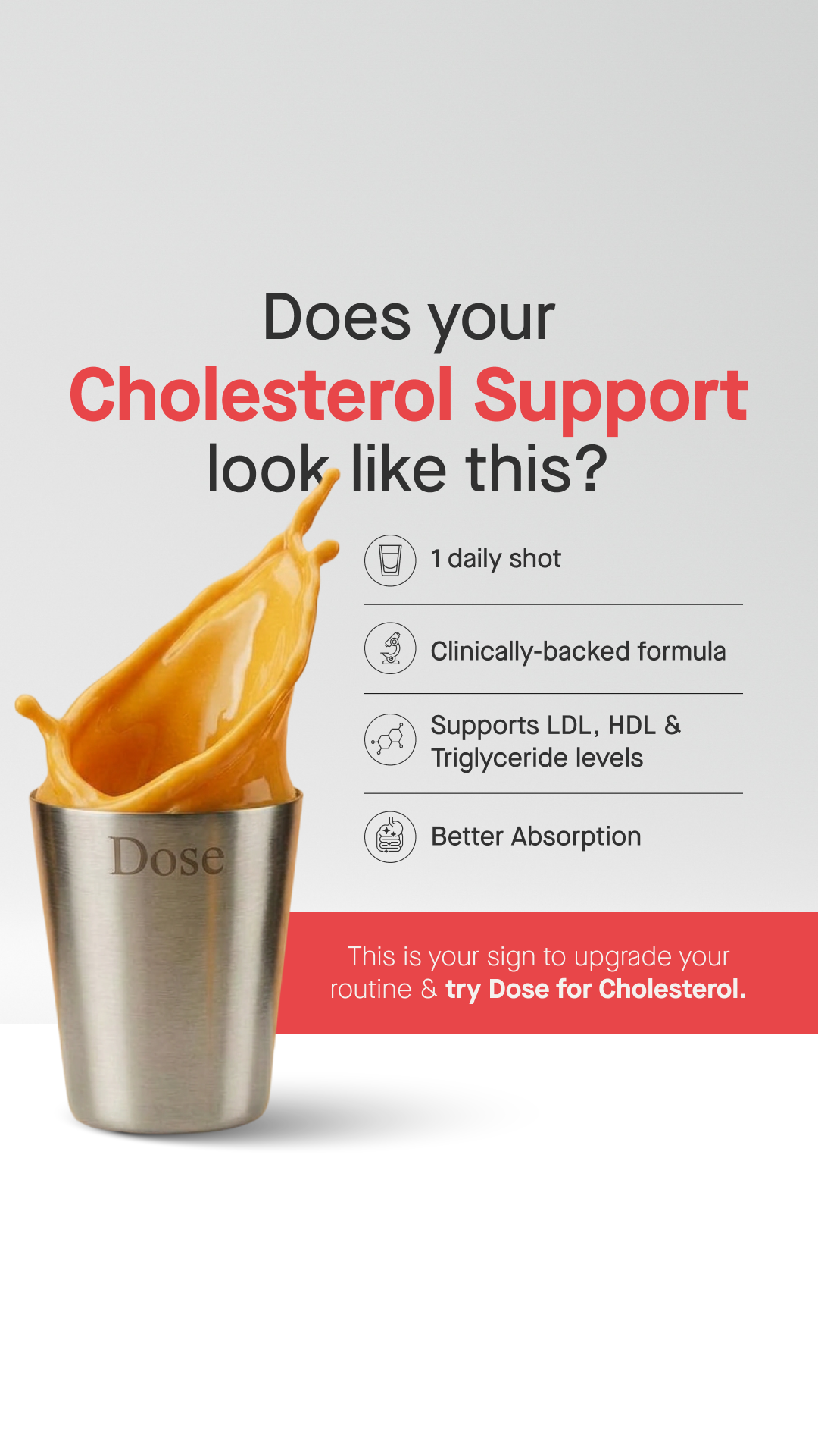 Dose for Cholesterol Facebook ad