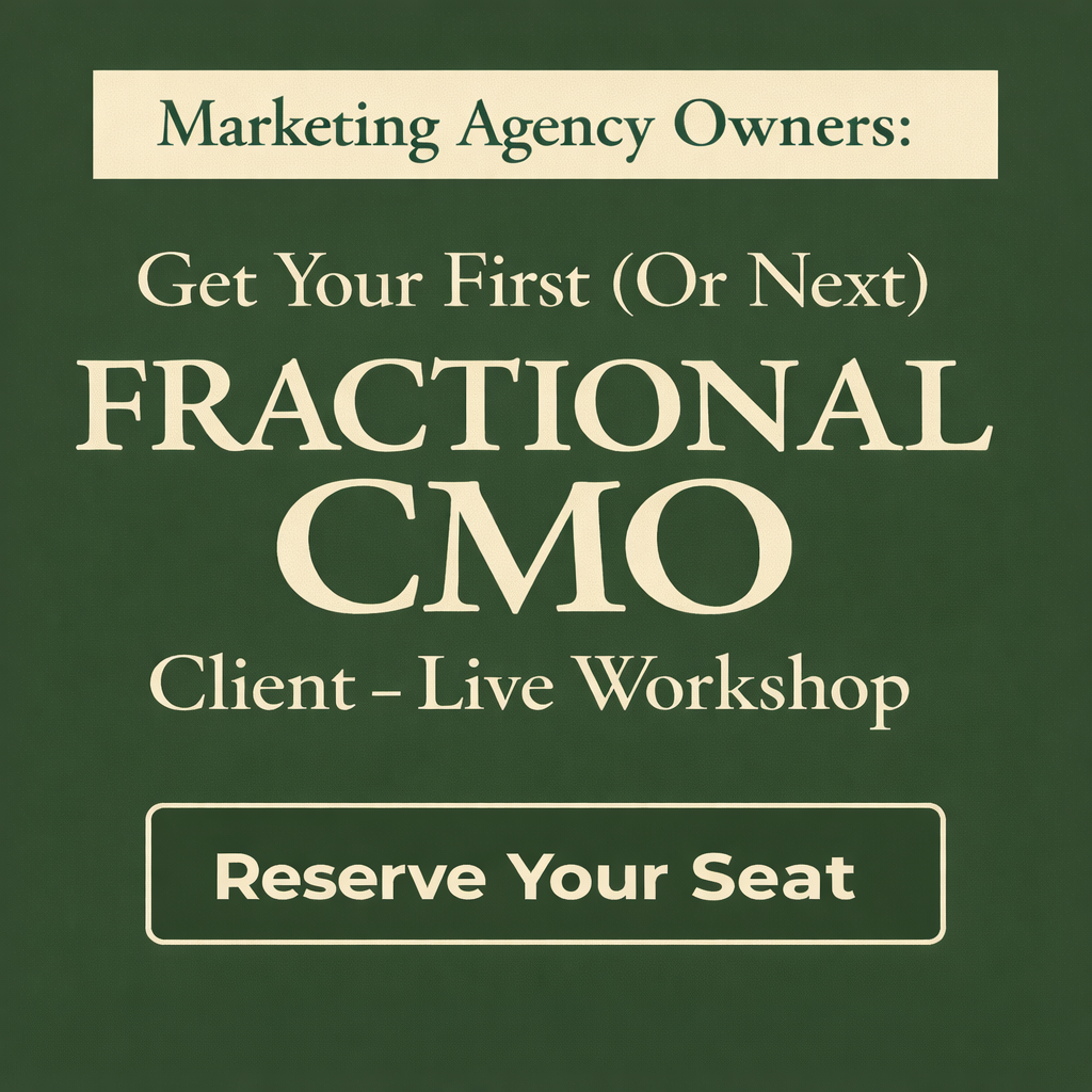 CMOx Facebook ad: From Agency Owner to Fractional CMO