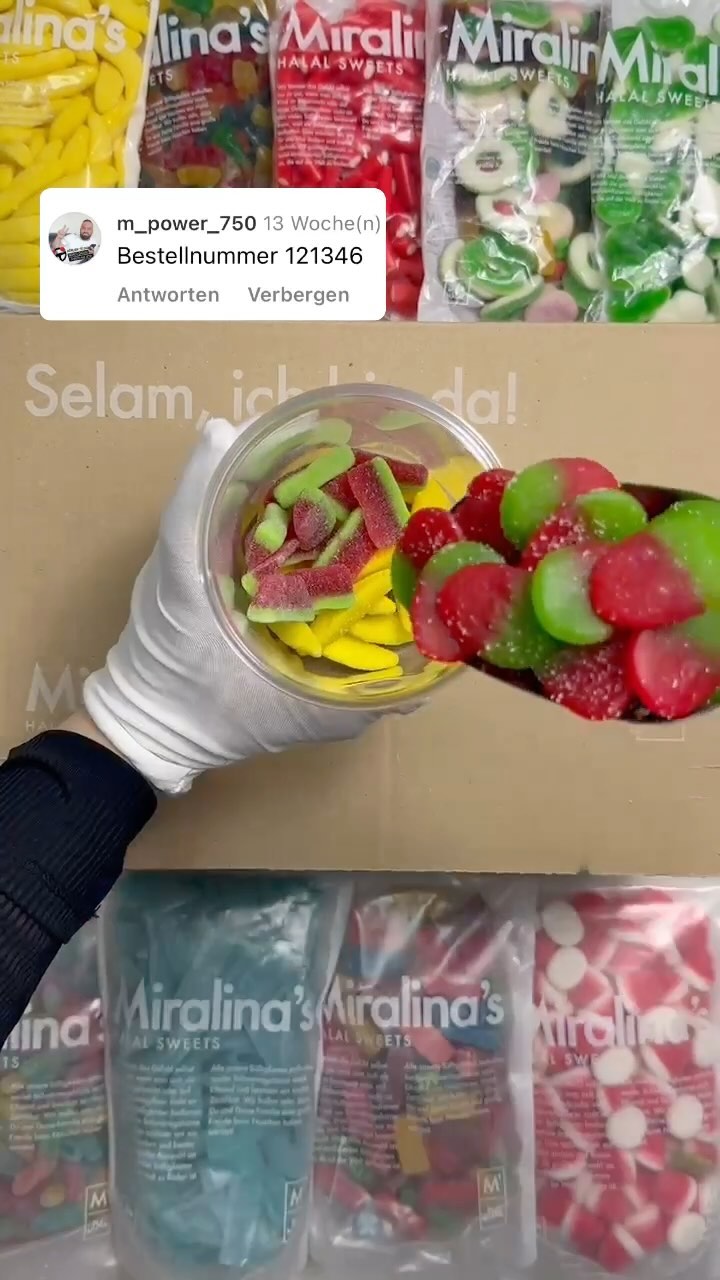 Miralina's Halal Sweets Facebook ad: Hayırlı cumalar / gesegneten Freitag wünschen wir Euch