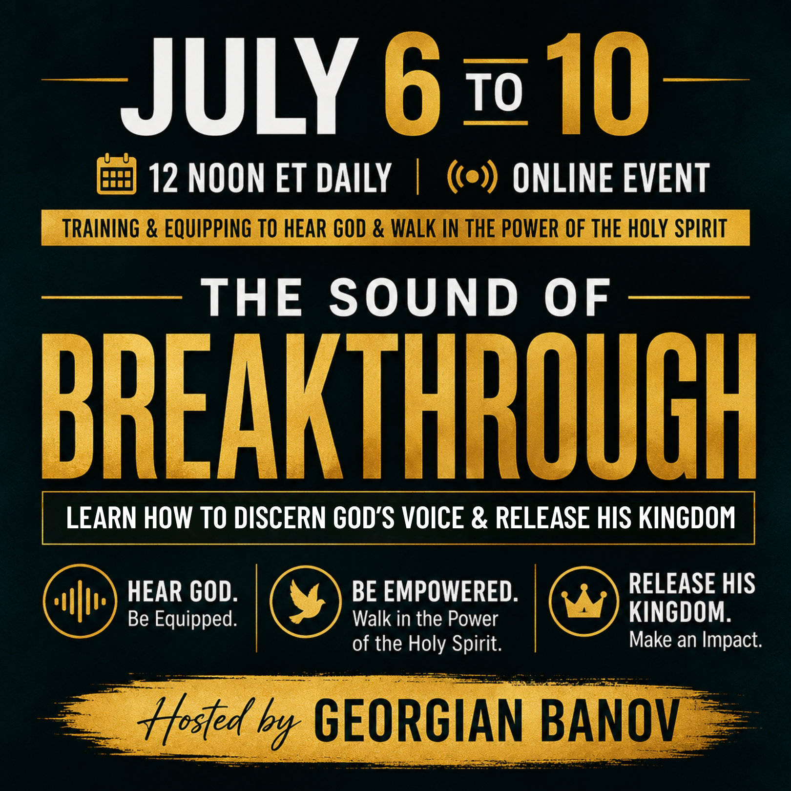 Georgian and Winnie Banov Facebook ad: Learn to Recognize God's Voice