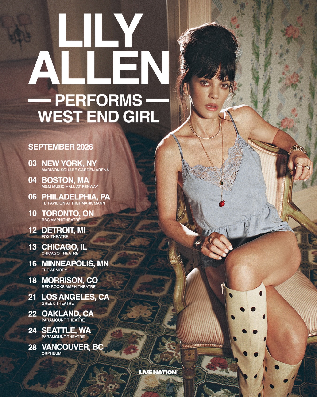 Lily Allen Facebook ad: Lily Allen - 2026 Tour Dates & Concert Schedule - Live…