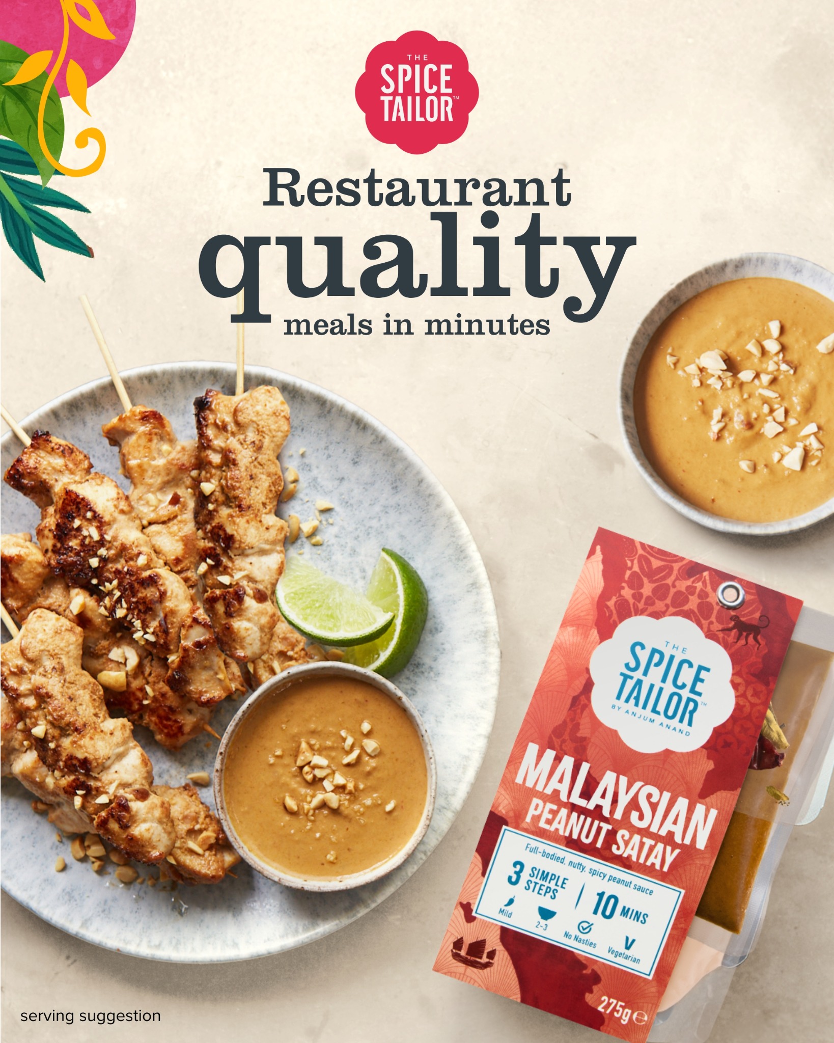 The Spice Tailor Australia & New Zealand Facebook ad: Peanut satay made simple
