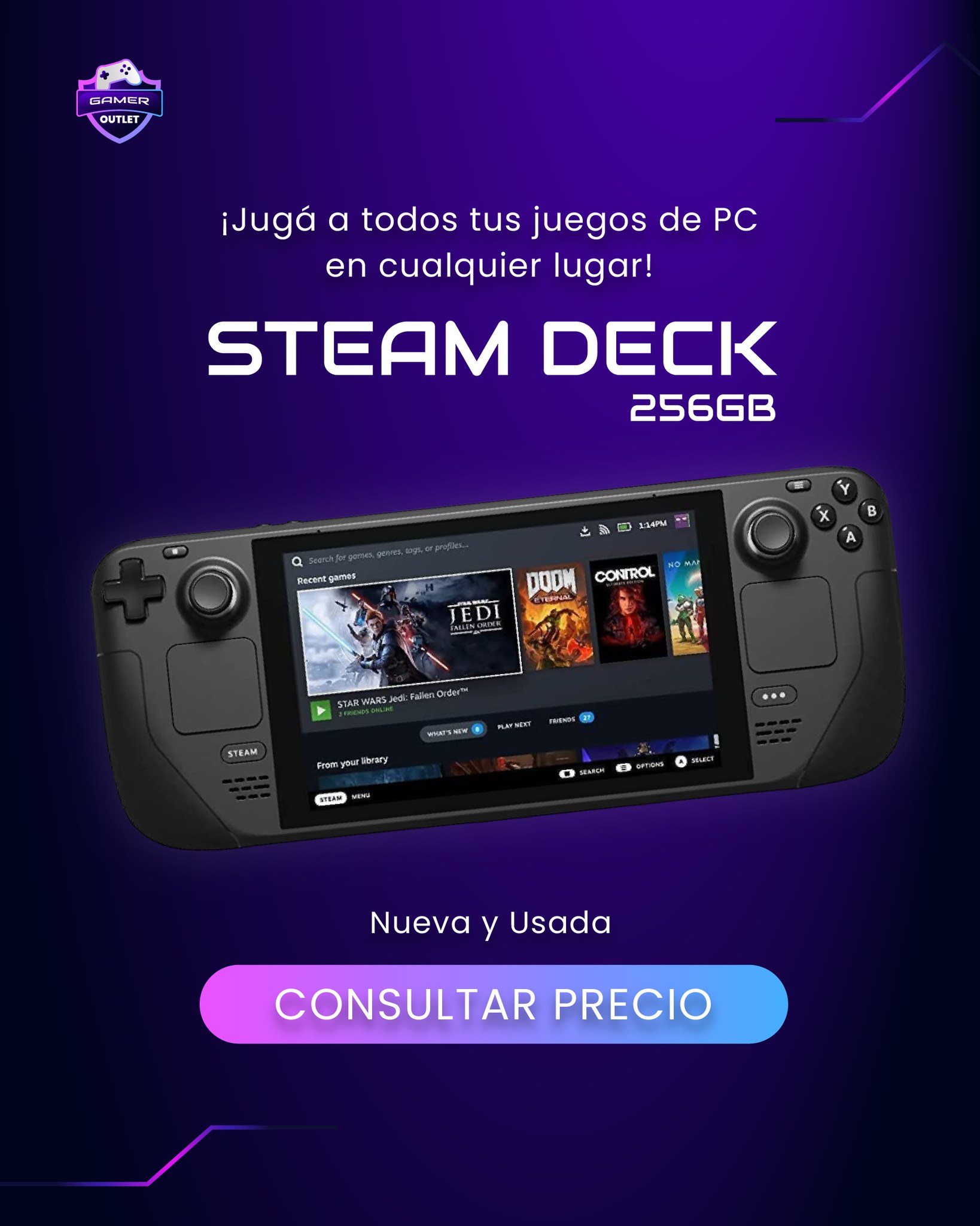 Estado Gamer Facebook ad