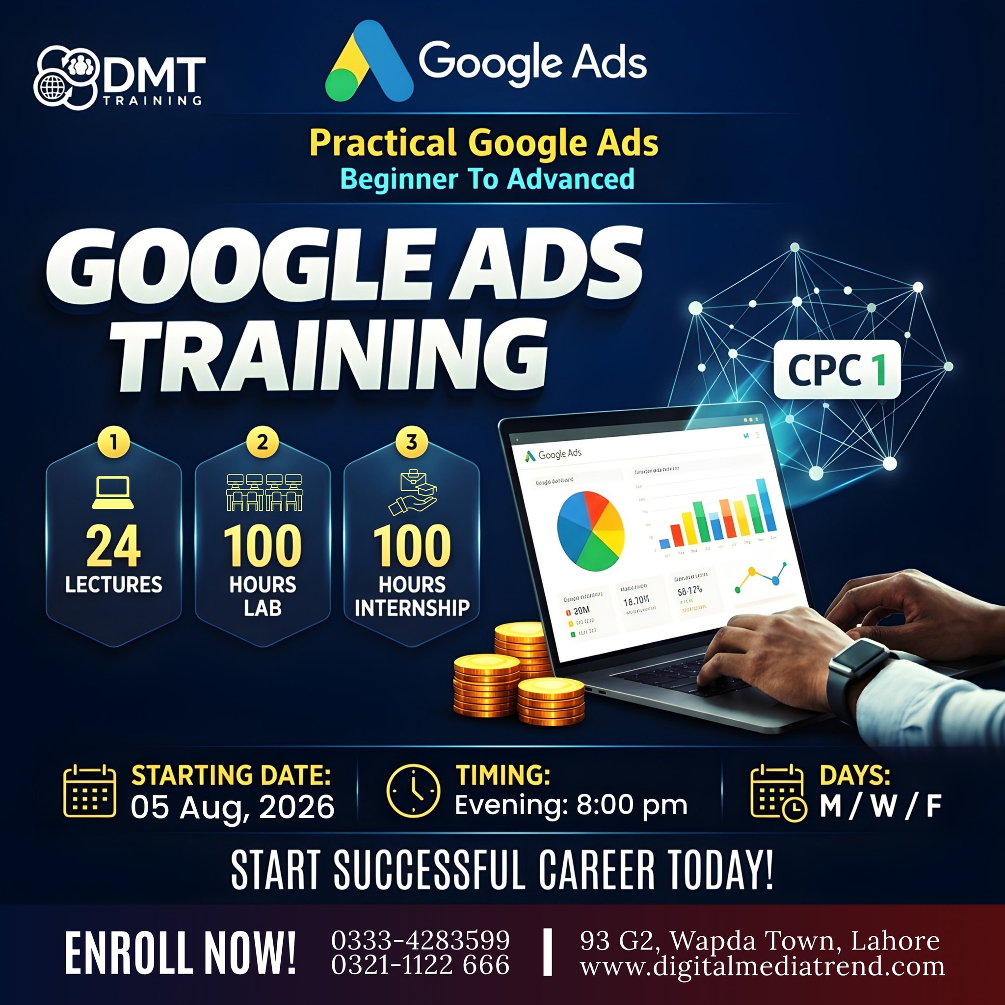 DMT, Digital Marketing Services & Training, Lahore Facebook ad