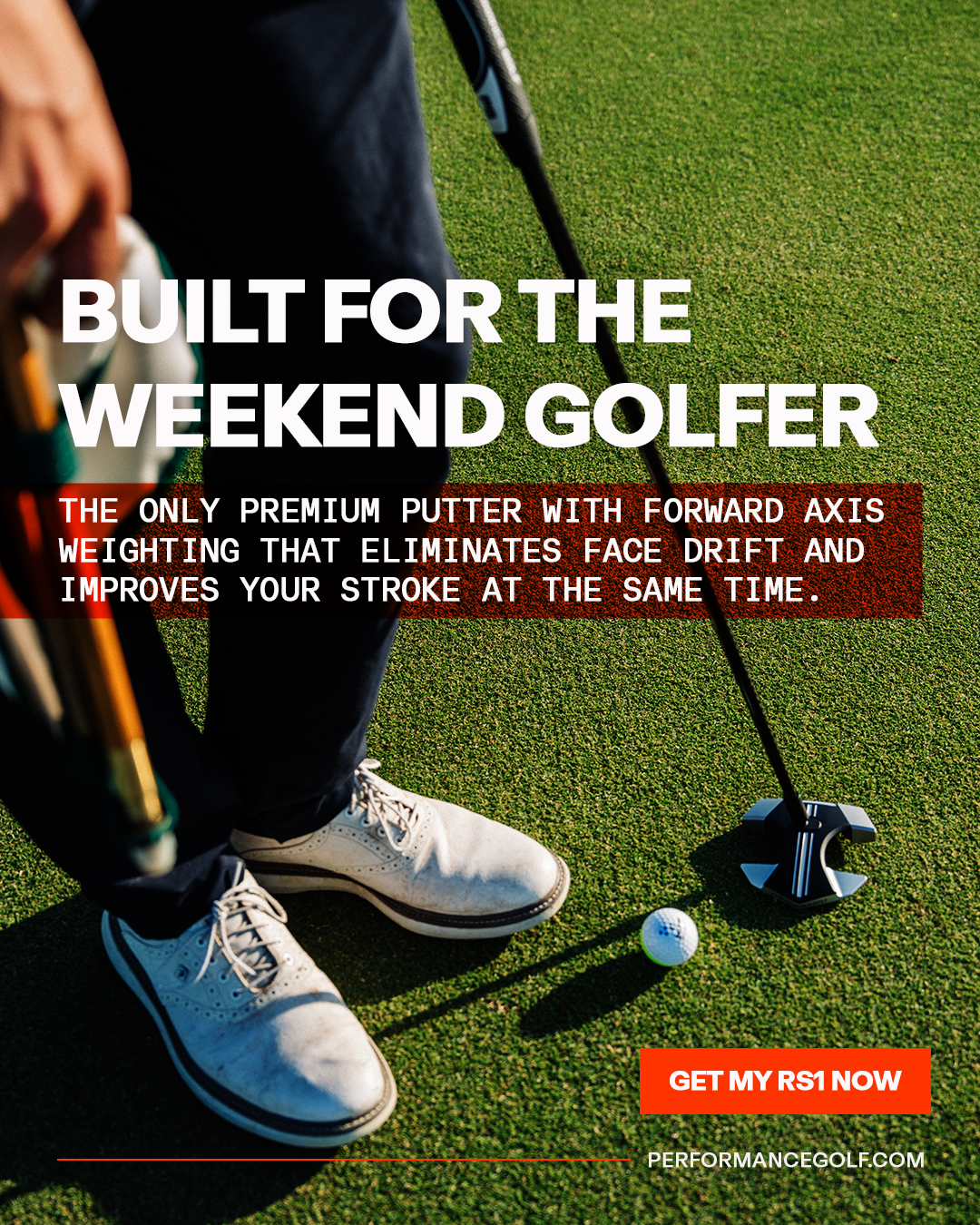 Performance Golf Facebook ad