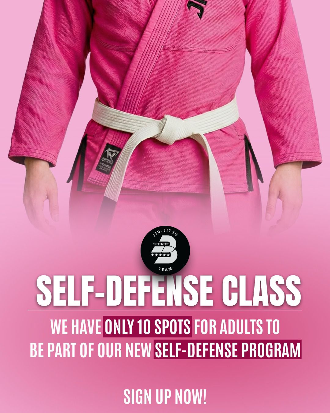 START Brazilian Jiu Jitsu Academy Facebook ad: Start Your Defense Journey
