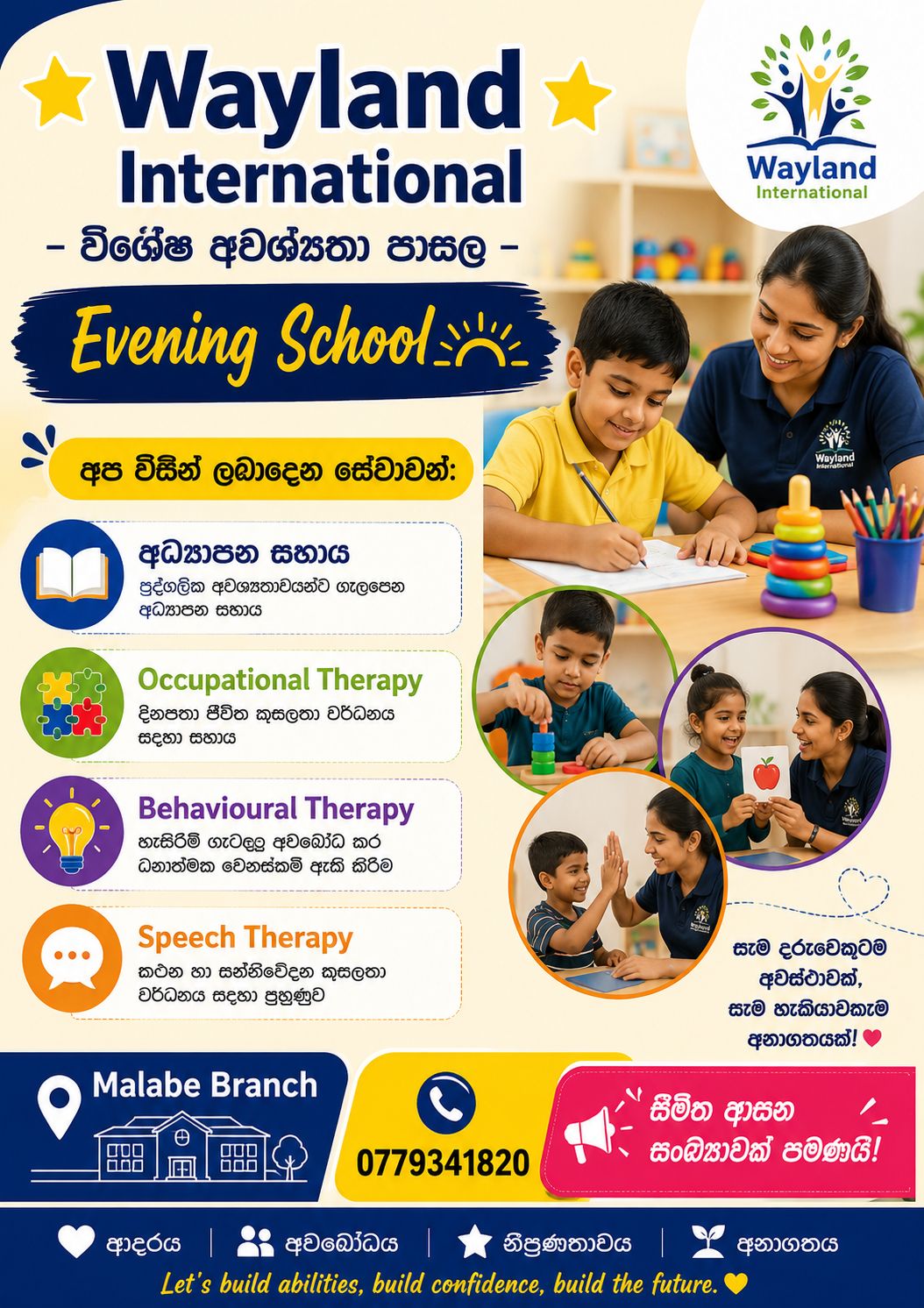 Wayland International kids School Facebook ad