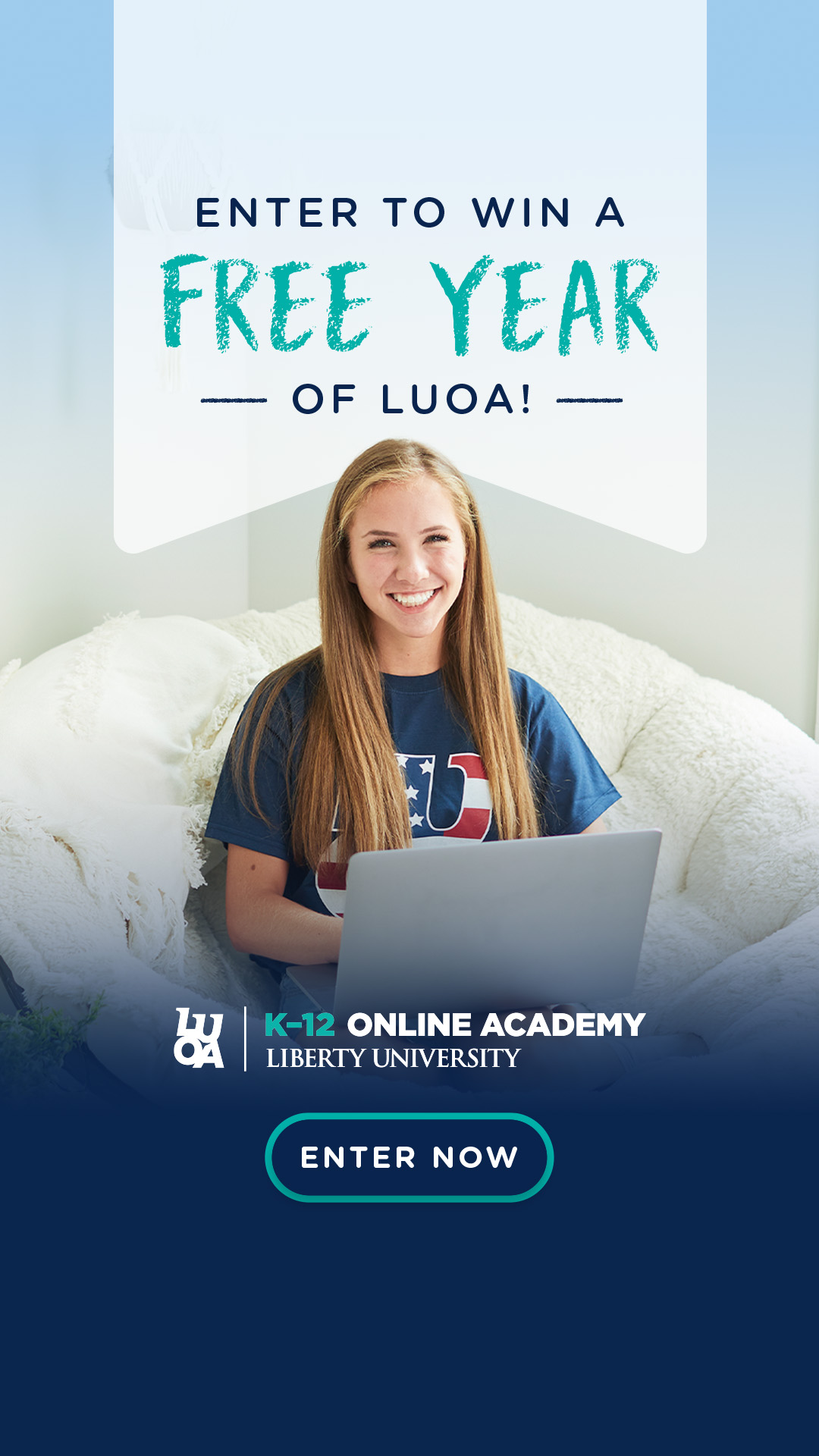 Liberty University Online Academy K-12 Facebook ad
