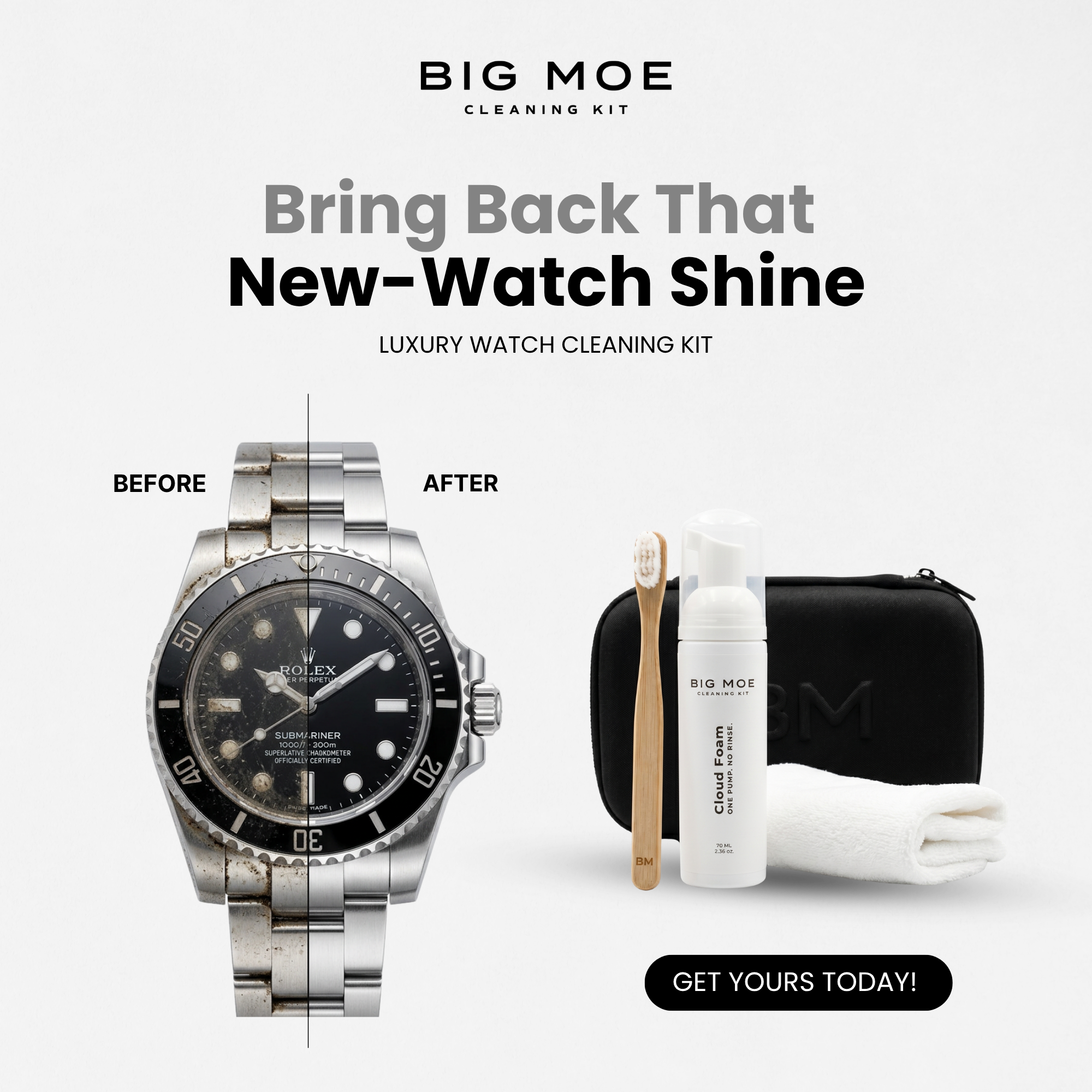 Big Moe Watches - Dubai Luxury Watches Facebook ad: Watch Cleaning Kit (Without Water)