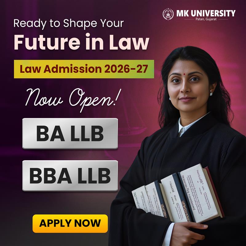 MK University Patan Facebook ad
