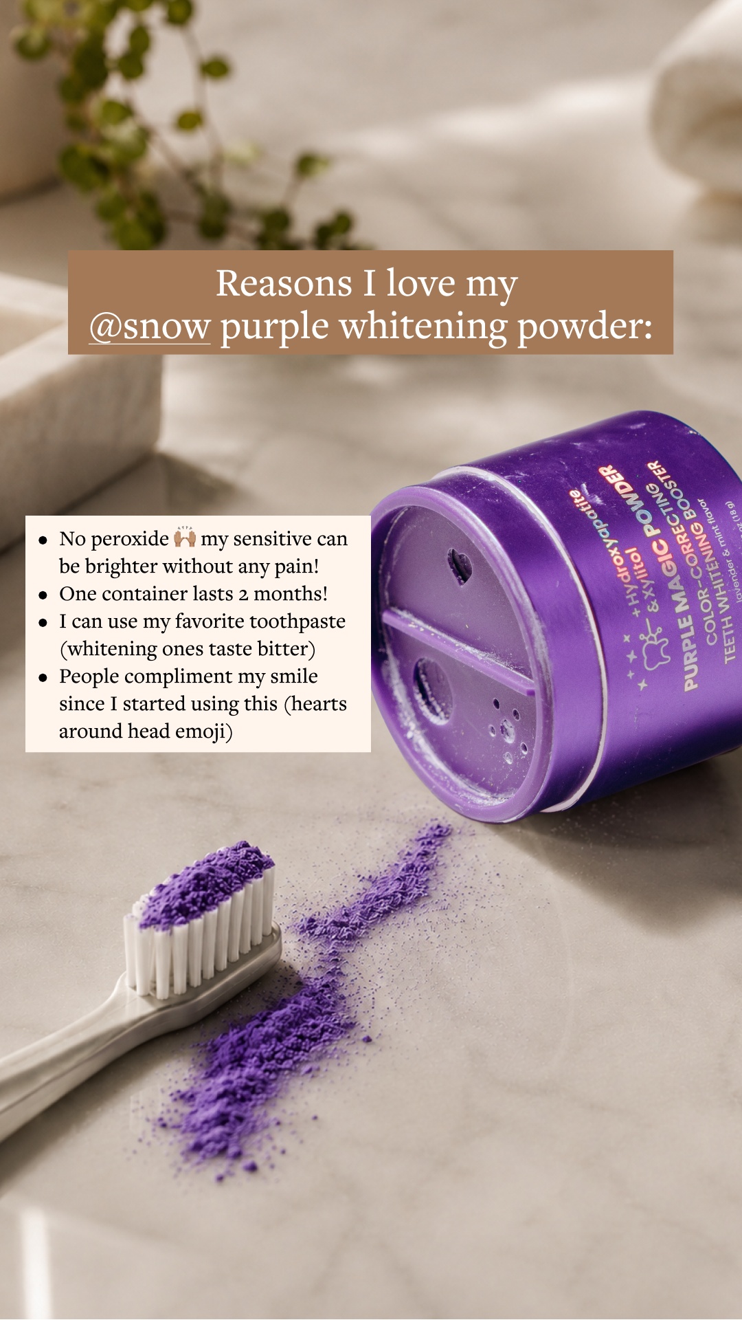 SNOW Teeth Whitening Facebook ad
