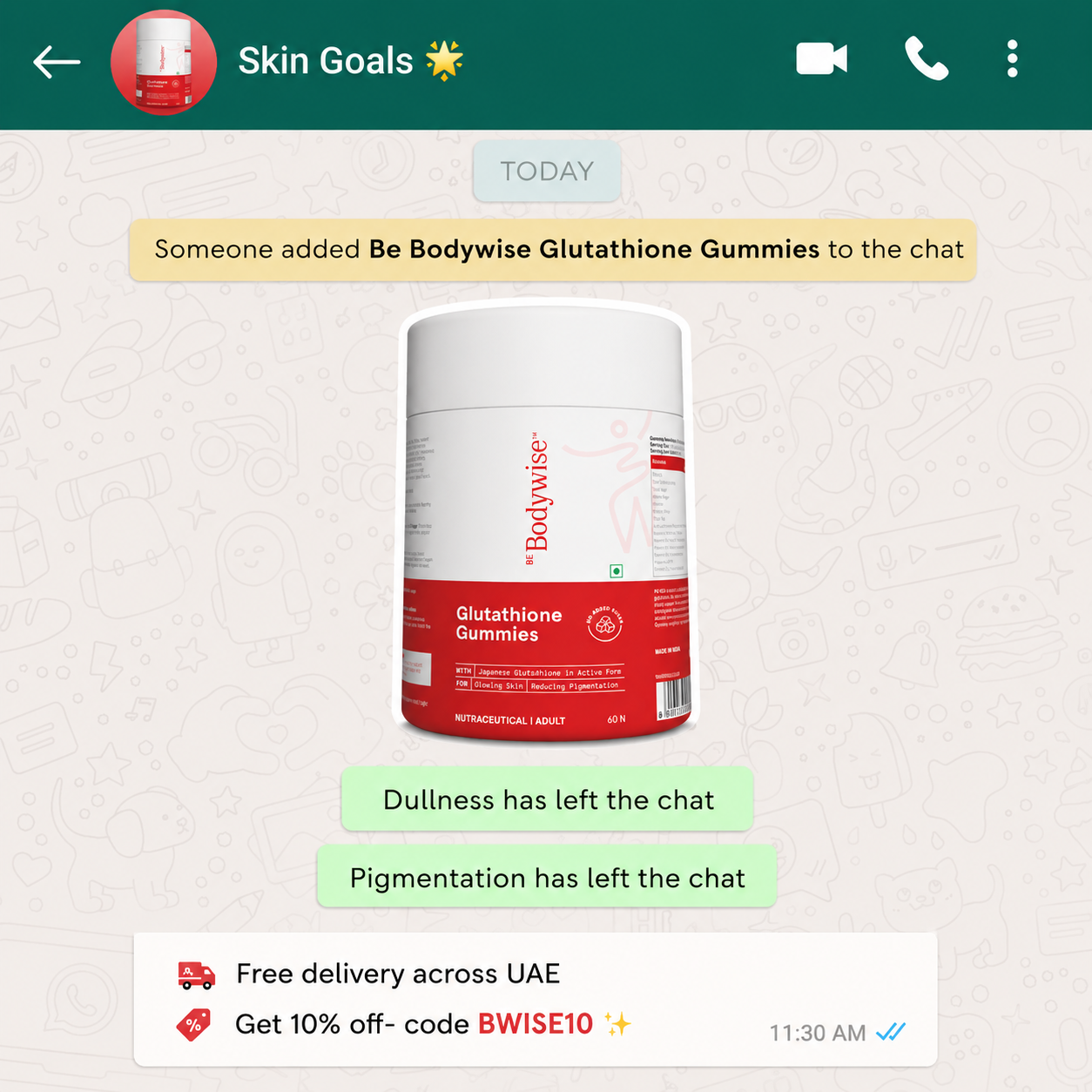 Be Bodywise - UAE Facebook ad