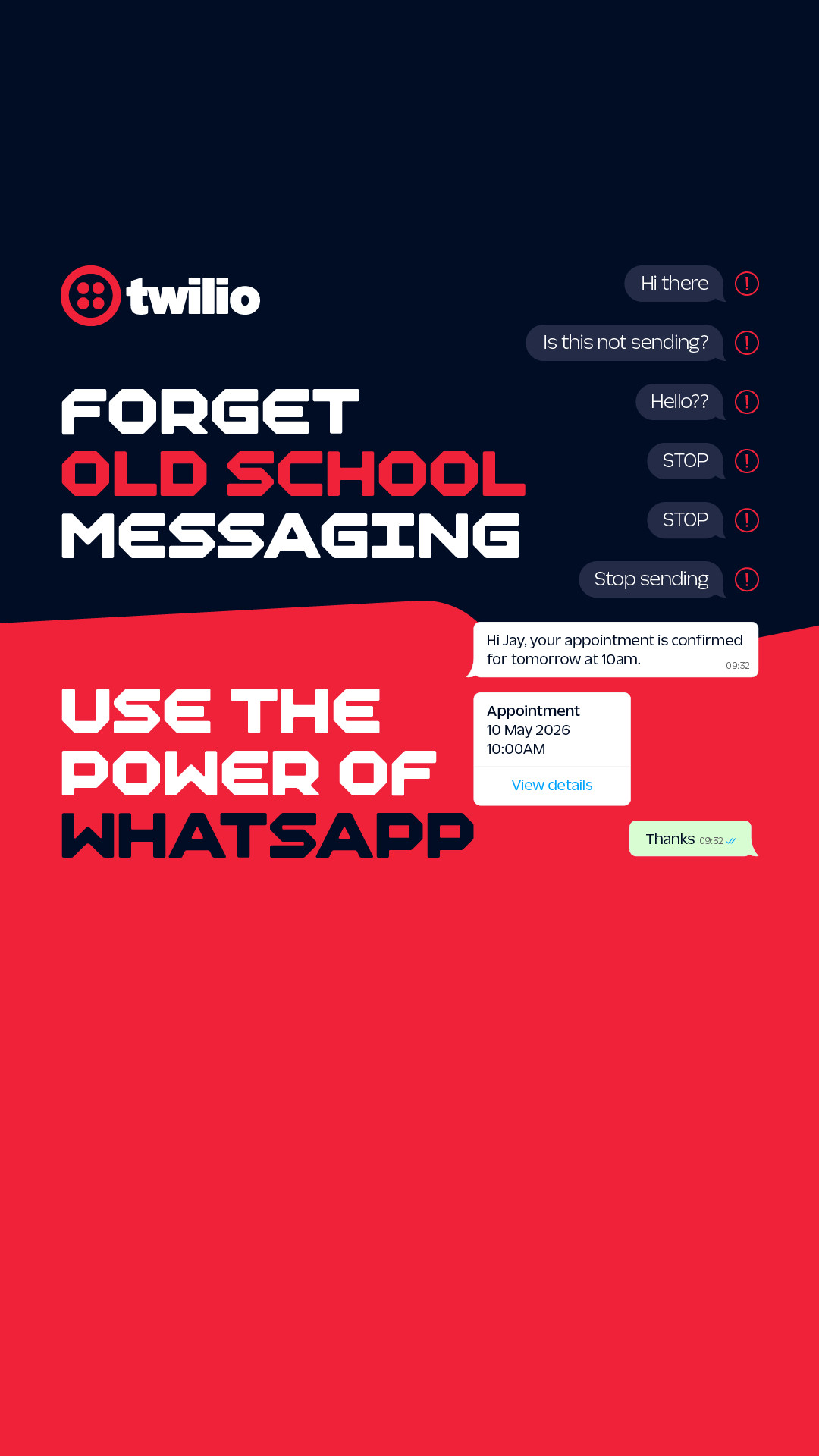Twilio Facebook ad
