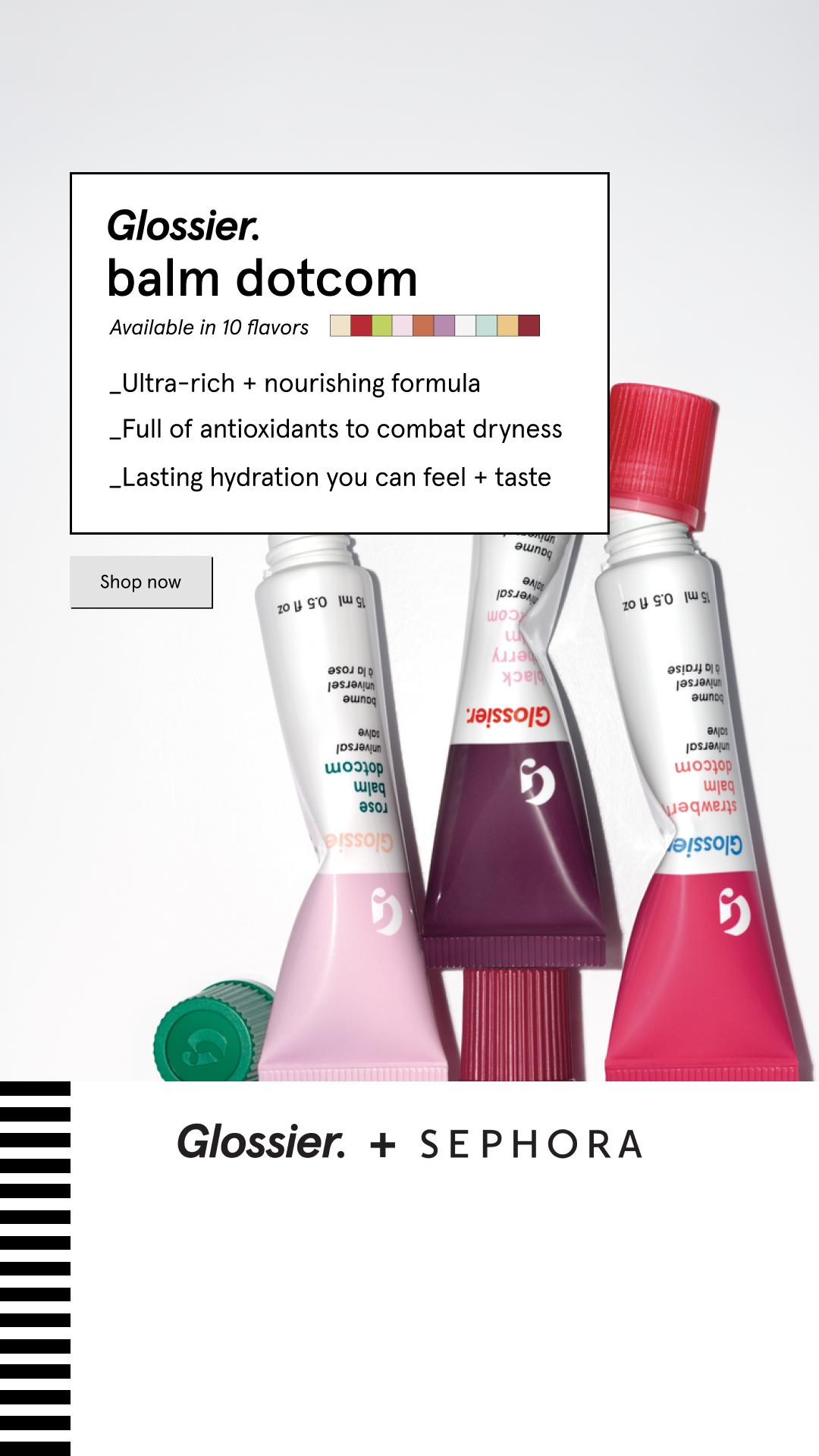 Glossier Facebook ad
