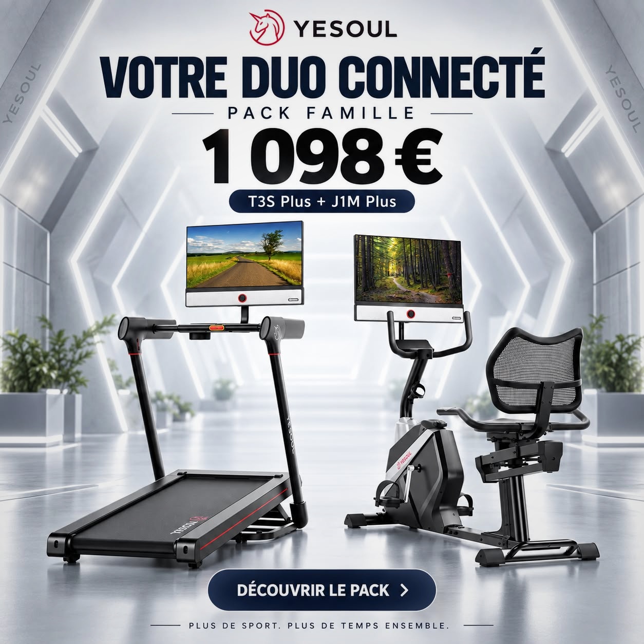 Yesoul Fitness France Facebook ad: Cet été, offrez à votre famille un espace fitness à…