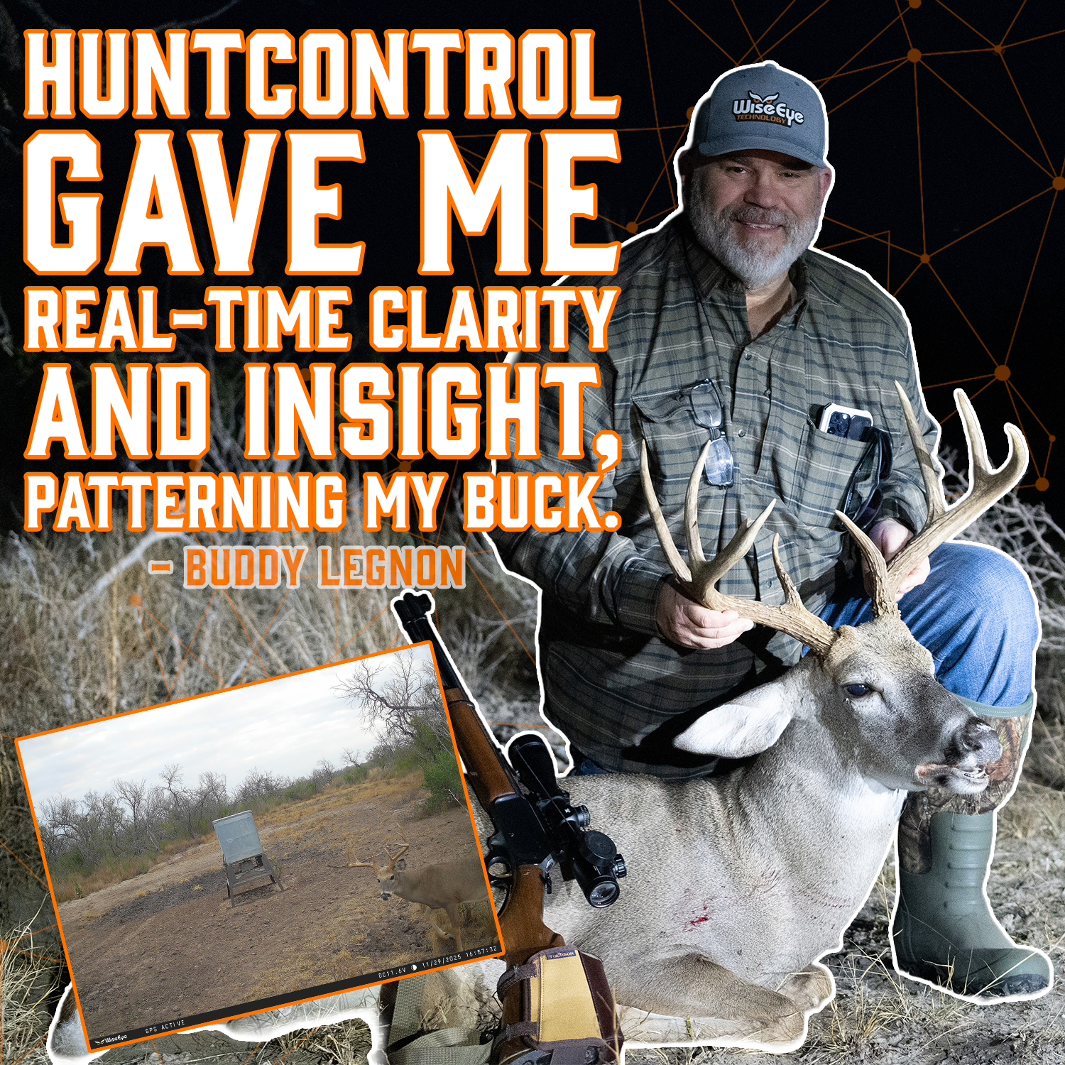 WiseEye Facebook ad: Most hunters rely on past photos.