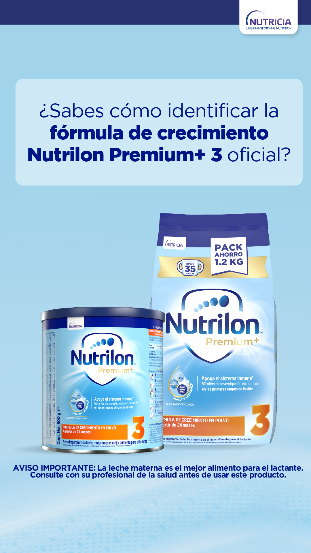 NutriciaClub Bolivia Facebook ad: Nutrilon Premium + 3 Pronutra Advance | Nutriciaclub Bolivia