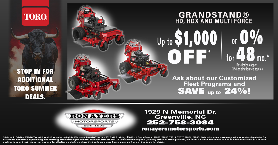 Ron Ayers Motorsports Facebook ad from May 30, 2026