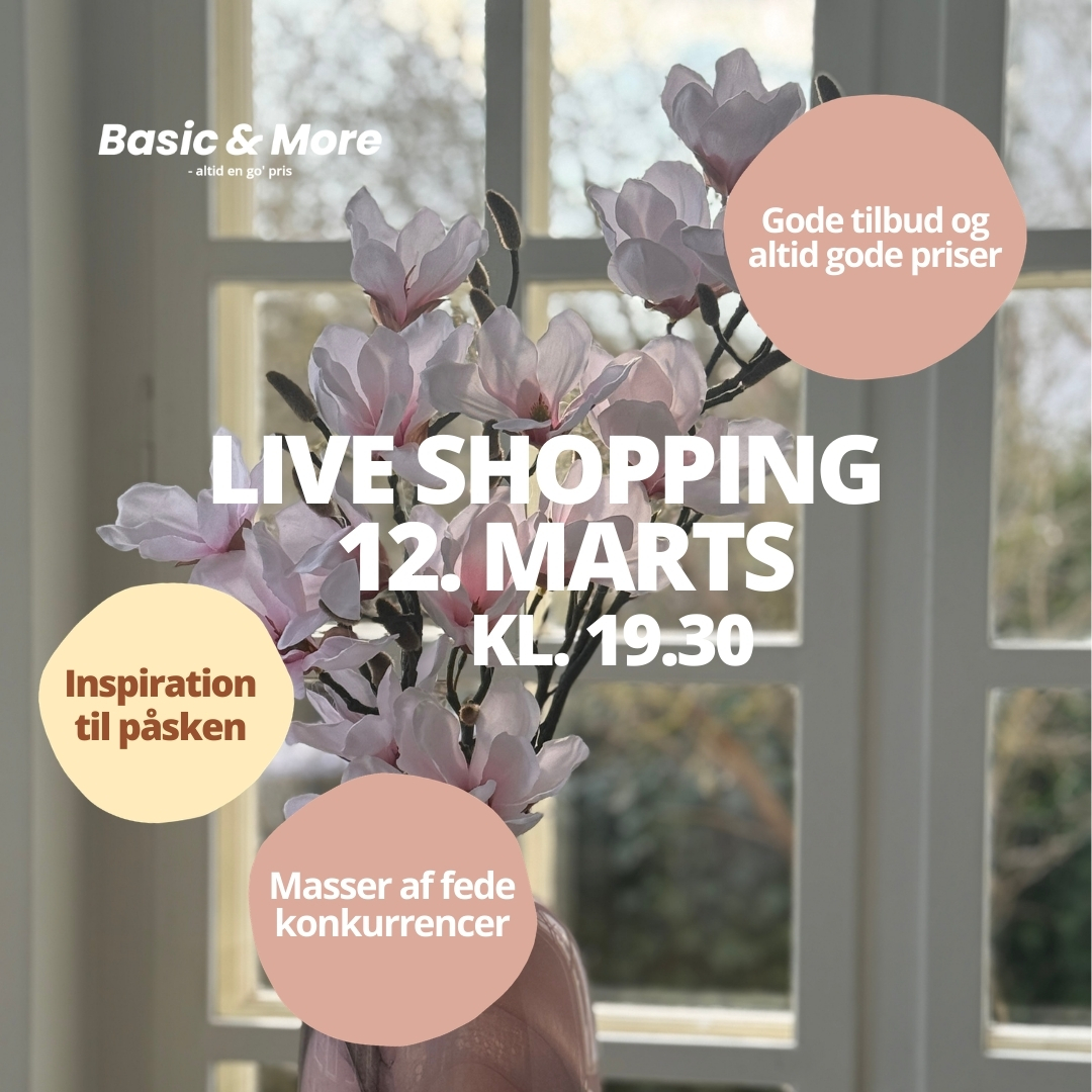 Basic & More Facebook ad: Liveshopping med Basic & More