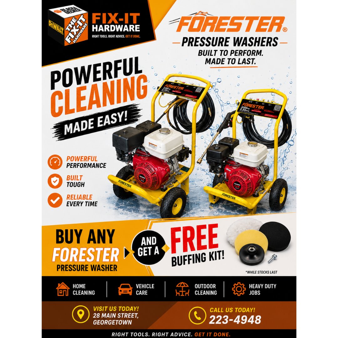 Fix It Hardware Black & Decker Inc. Facebook ad: BLAST AWAY DIRT & GRIME WITH OUR PRESSURE…