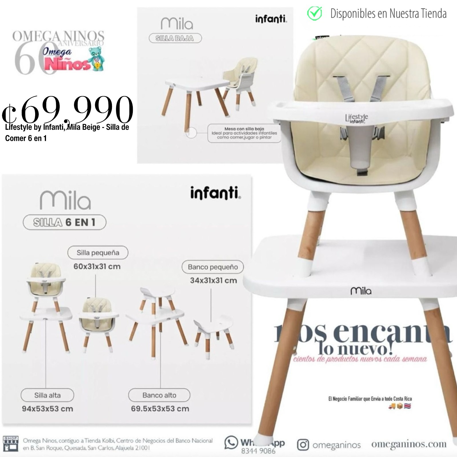 Omega Niños Facebook ad from May 27, 2026