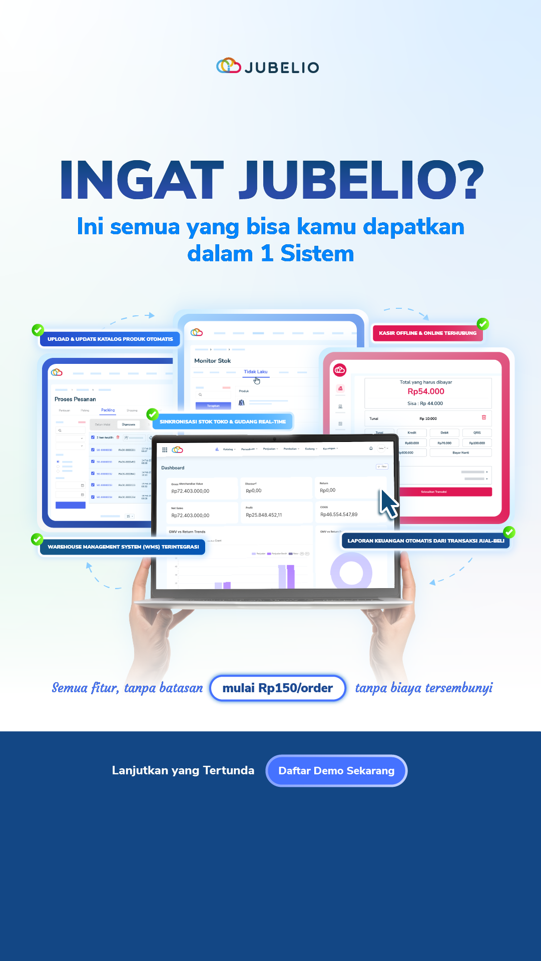 Jubelio Facebook ad
