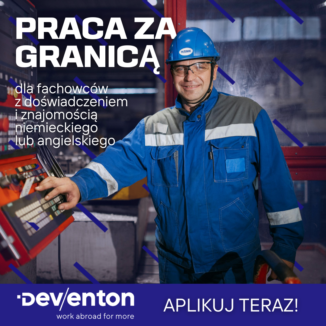 Deventon Facebook ad: Podejmij pracę za granicą!
