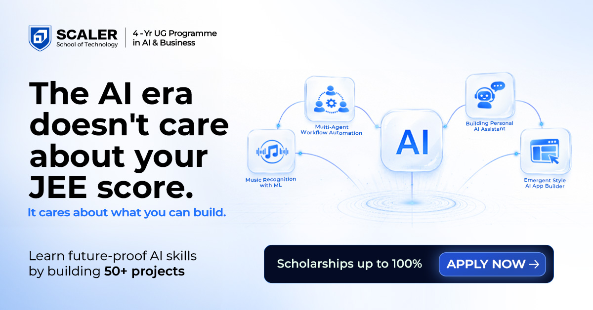 Scaler School of Technology Facebook ad