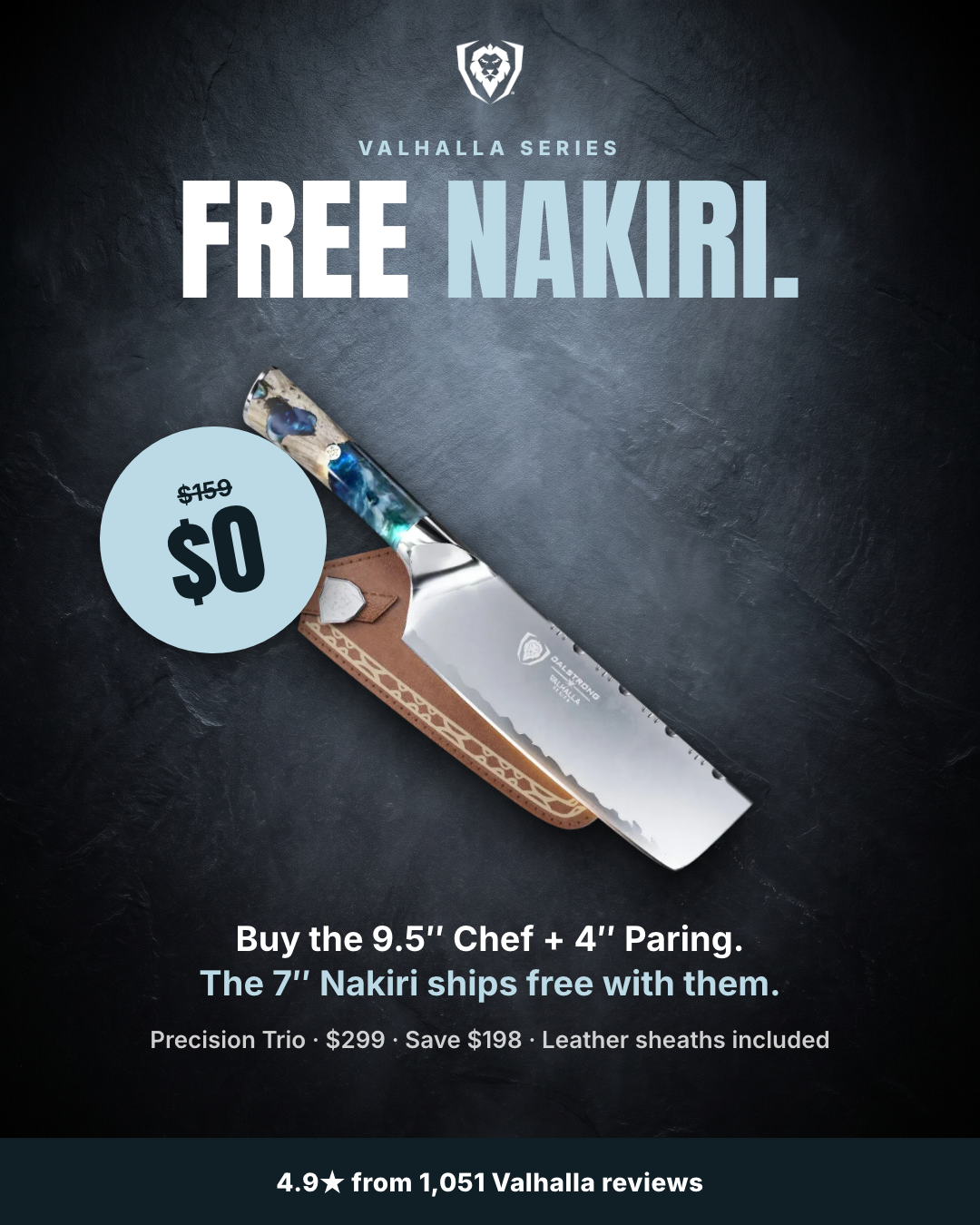 Dalstrong Facebook ad: The Nakiri Is On Us