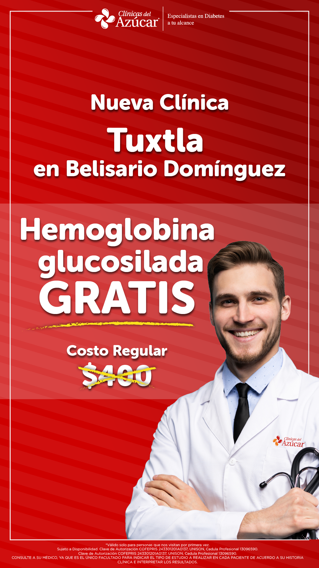 Clínicas del Azúcar - Chiapas Facebook ad from Jun 13, 2025
