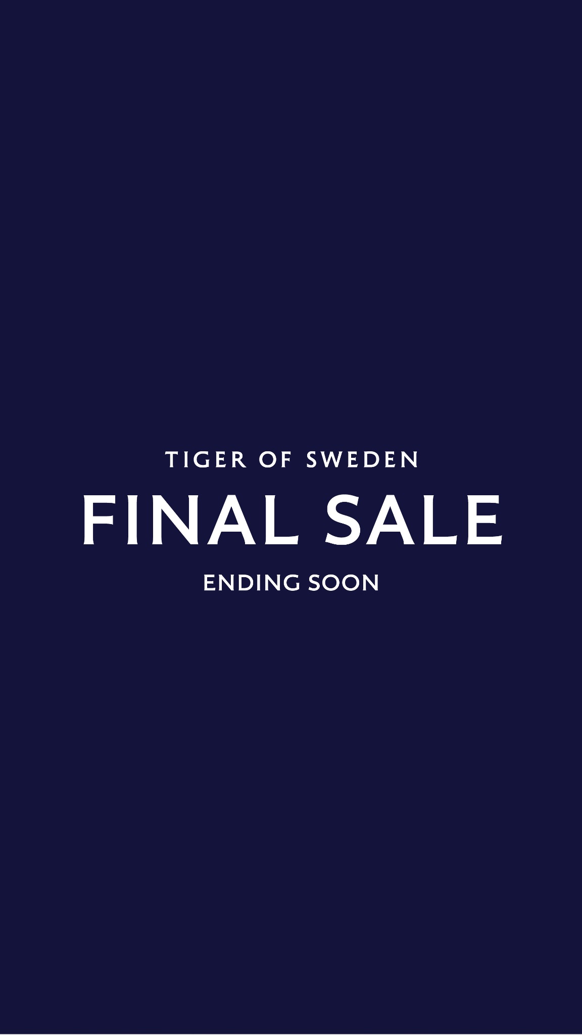 Tiger of Sweden Facebook ad