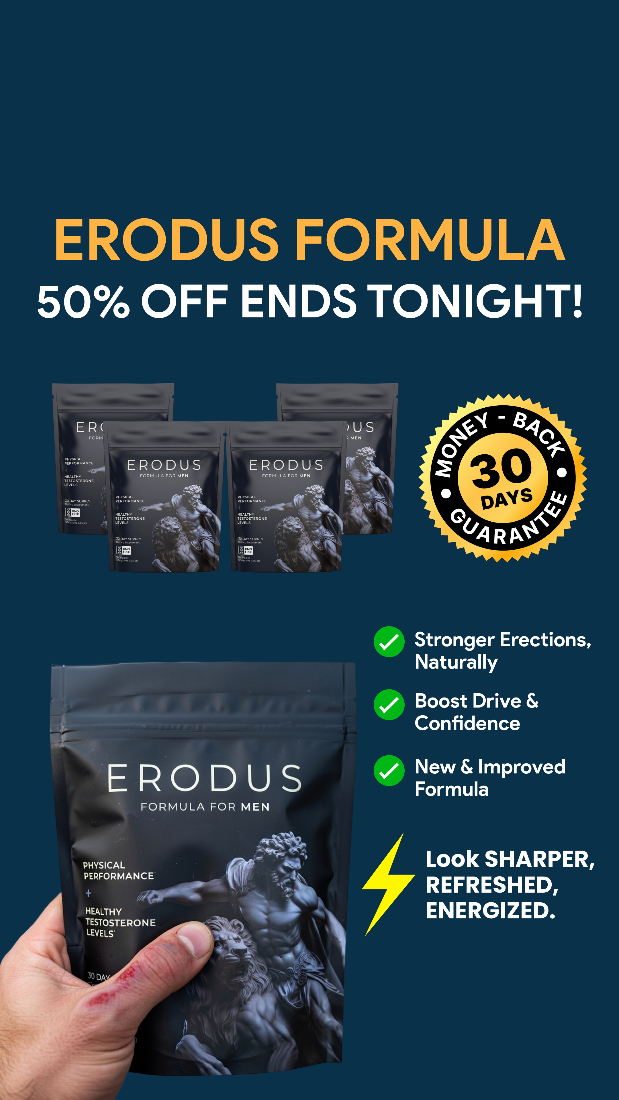 Erodus Formula For Men Facebook ad