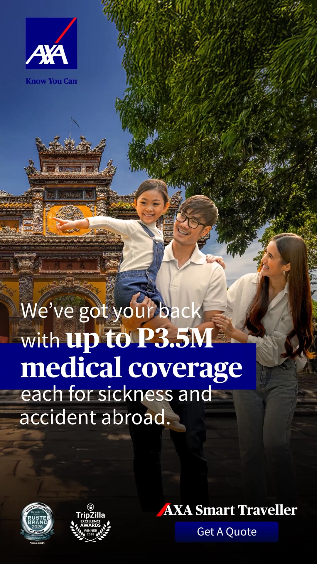 AXA Philippines Facebook ad: AXA Smart Traveller