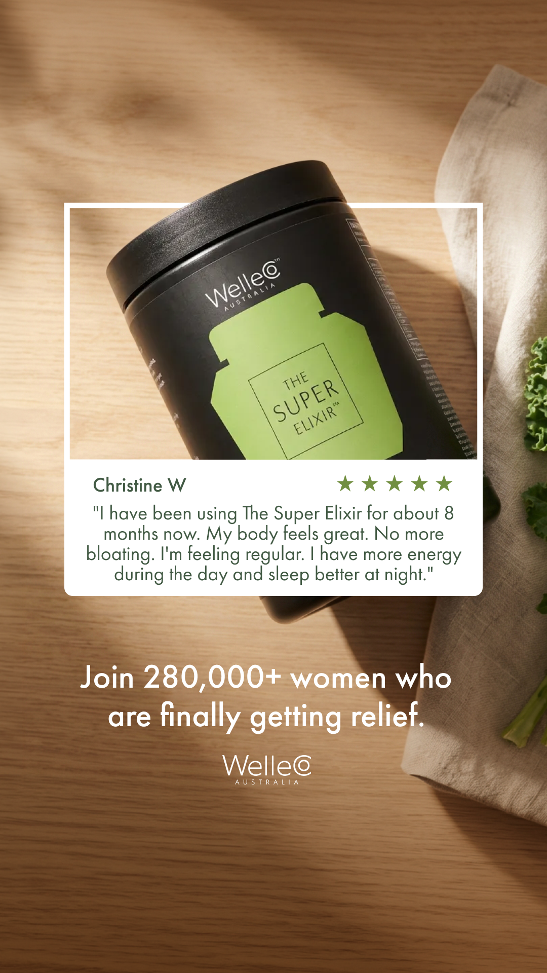 WelleCo Facebook ad