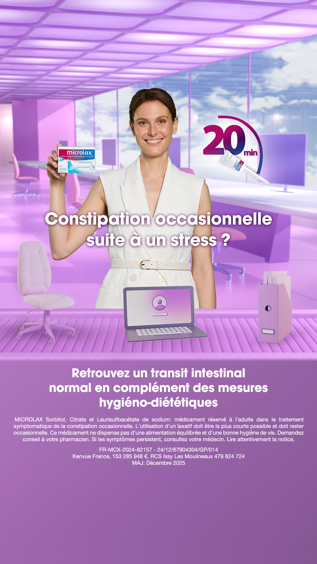 Microlax France Facebook ad: Soulagement rapide constipation | Microlax