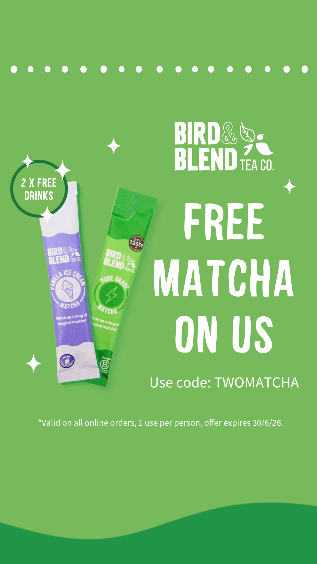 Bird & Blend Tea Co. Facebook ad