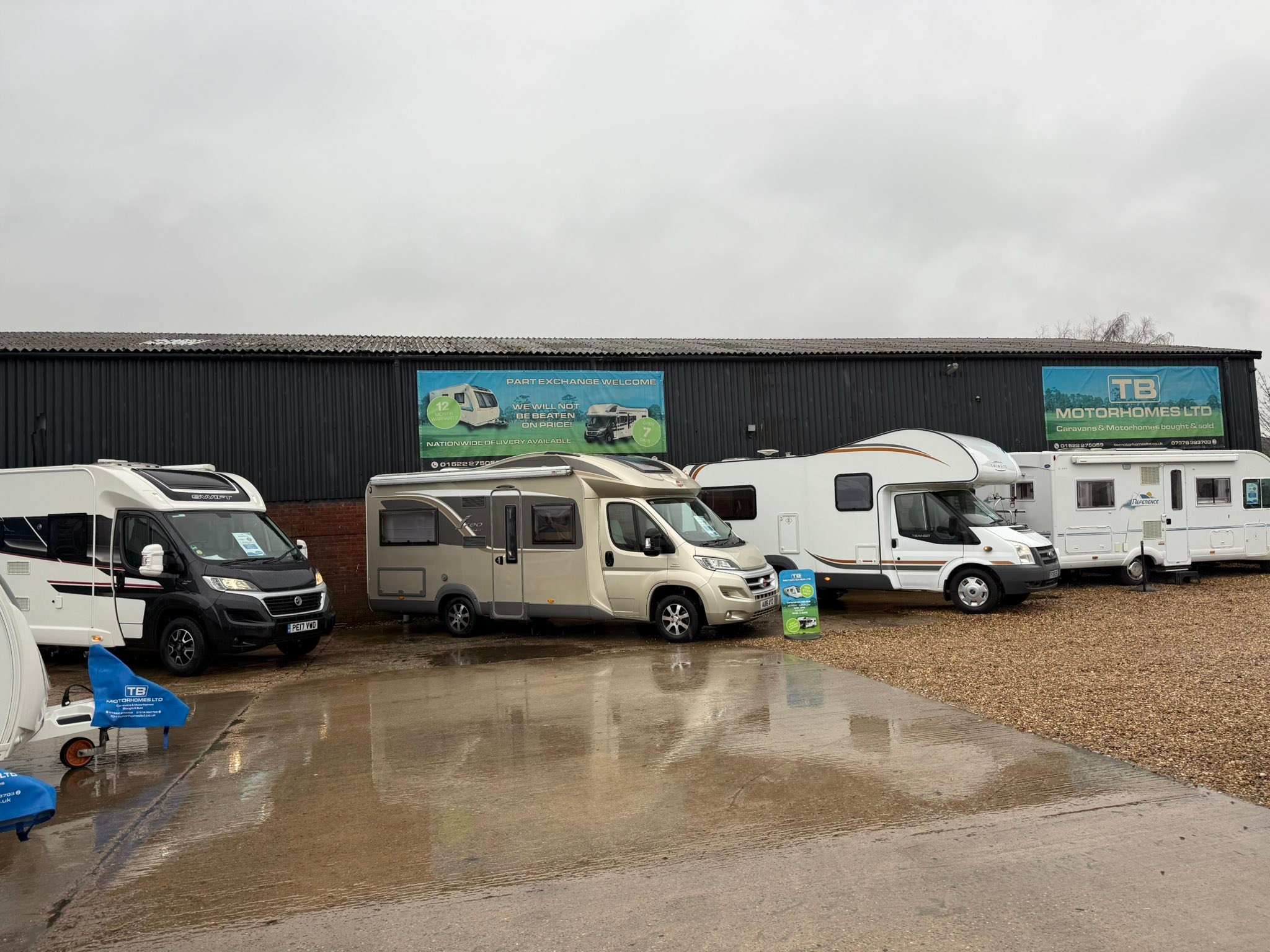 TB motorhomes ltd Facebook ad: BIG STOCK CLEARANCE SALE, NOW ON