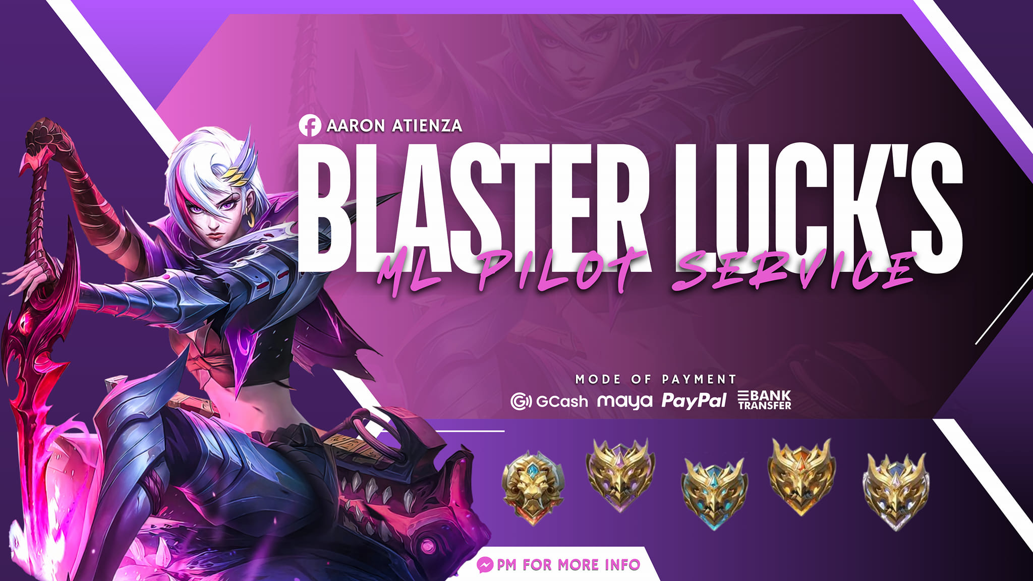 Blaster Luck's ML Pilot Service Facebook ad