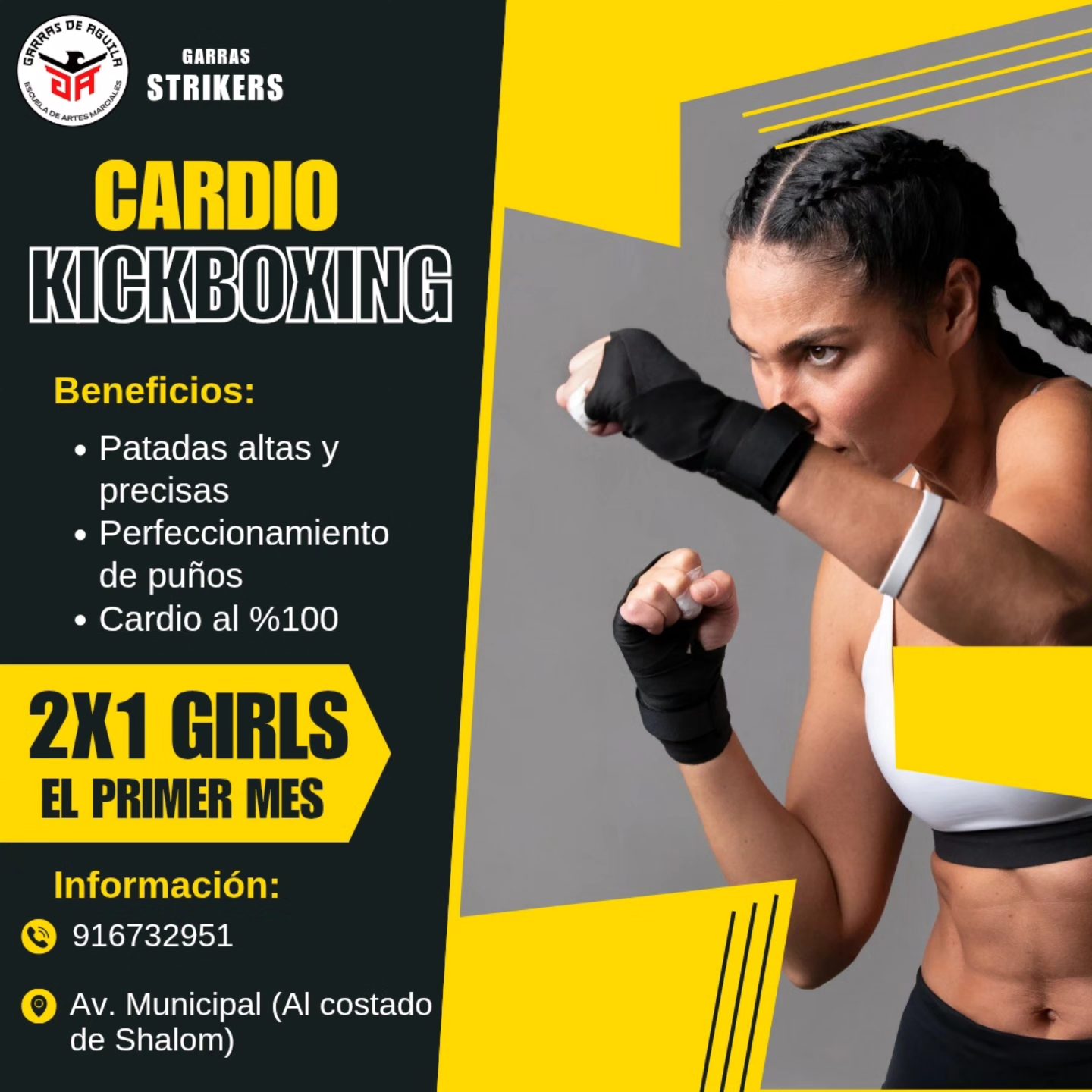 Garras Strikers - Tacna Facebook ad: Kickboxing para Mujeres, Técnica, Potencia y Confianza