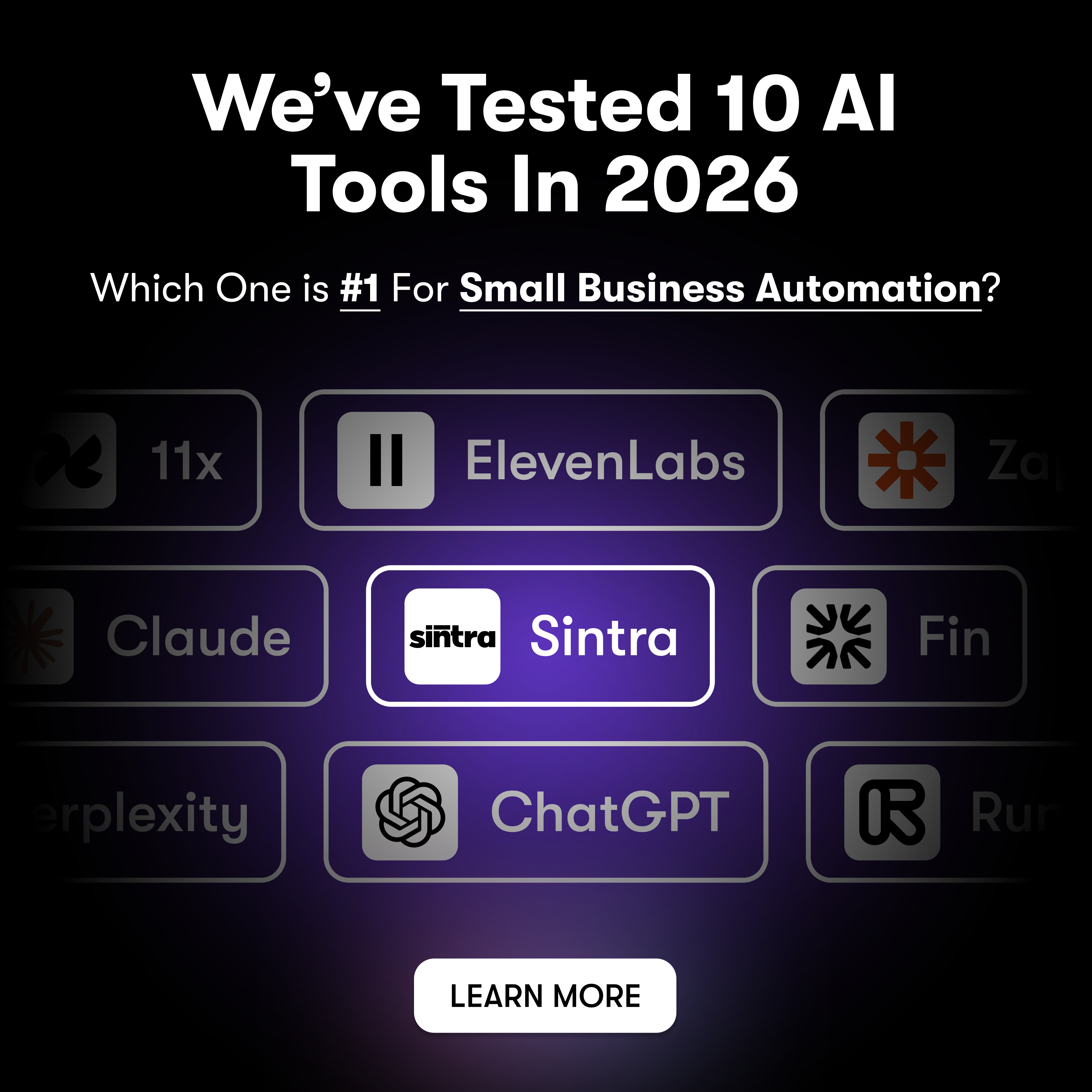 AI Business Hub Facebook ad: Grow your business faster with AI helpers.