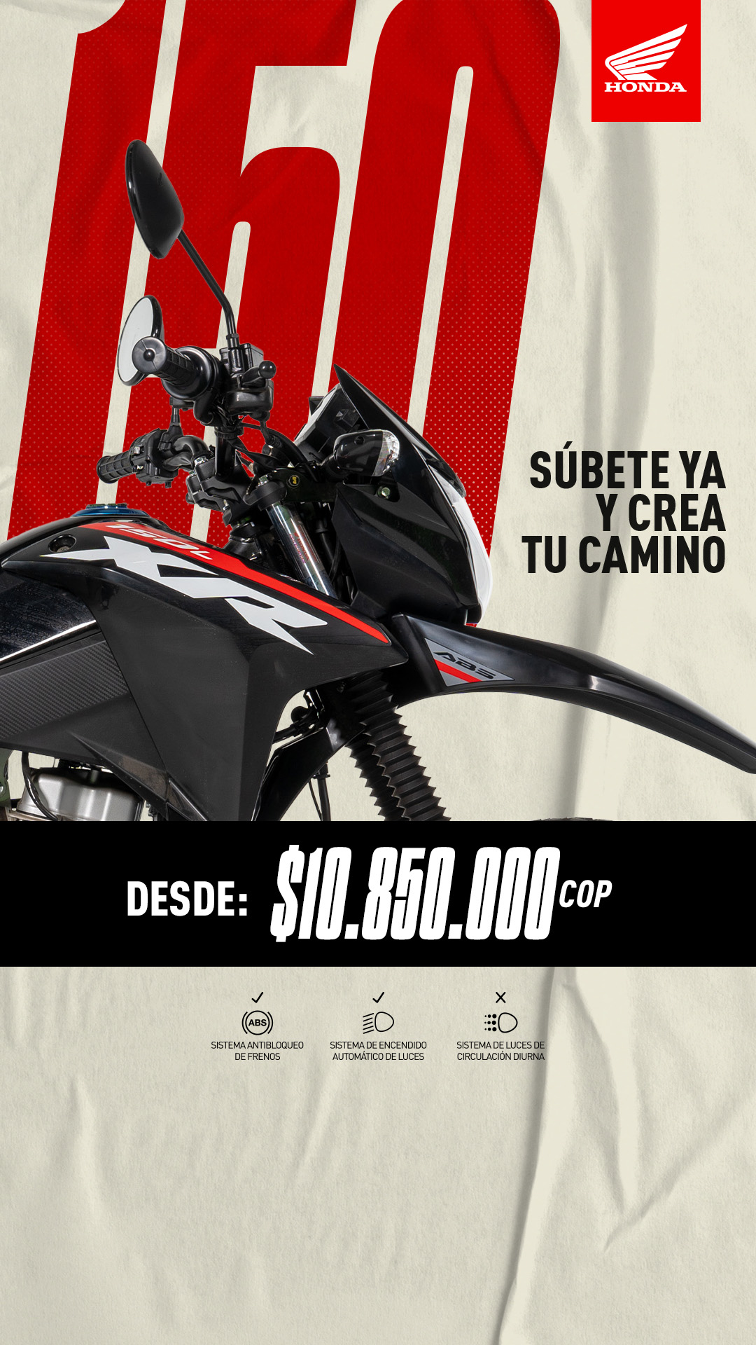 Honda Colombia Facebook ad