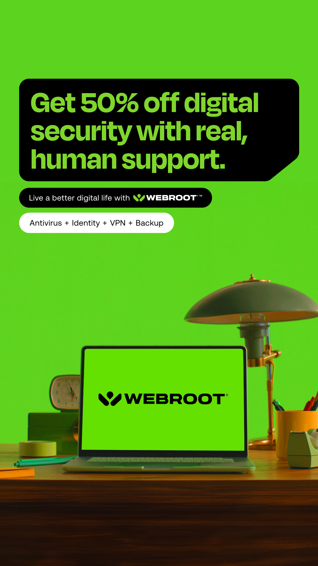 Webroot Facebook ad