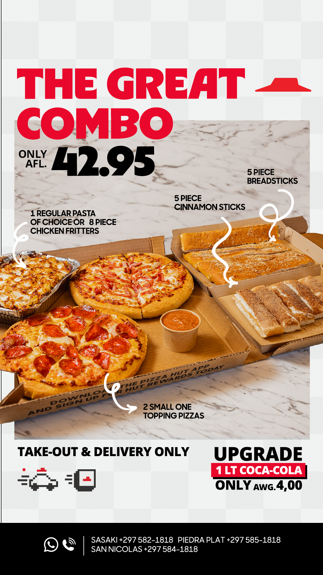 Pizza Hut Aruba Facebook ad from Jan 30, 2026