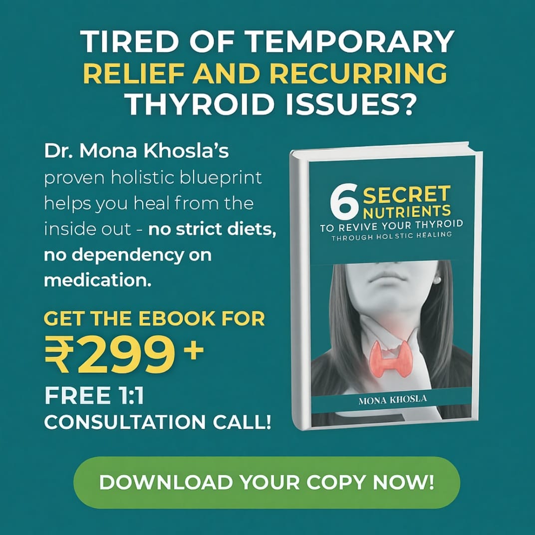 Mona's Thyroid Clinic Facebook ad: Heal Your Thyroid Naturally Without Lifelong Pills - ₹299…