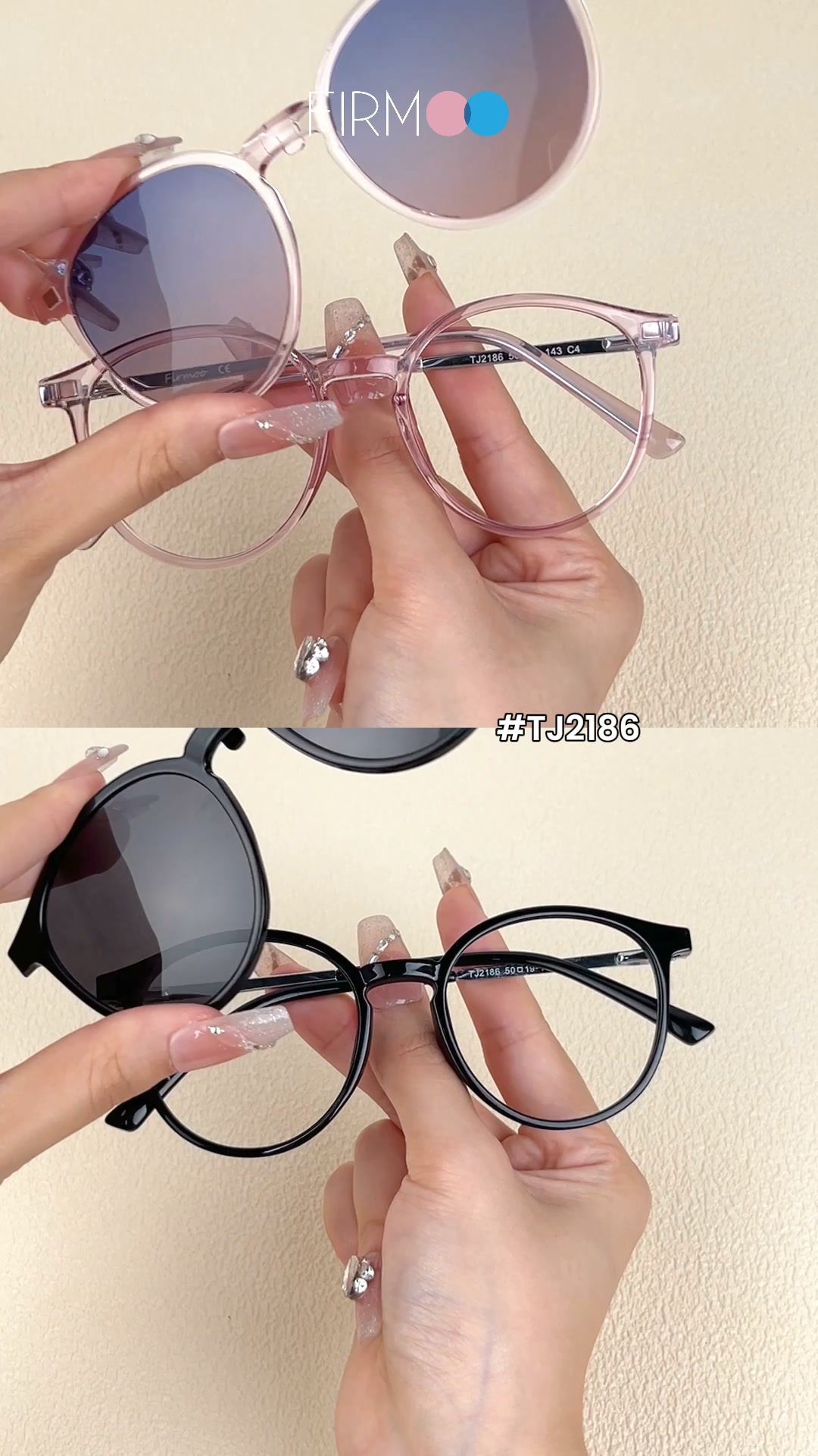 Firmoo UK Facebook ad: Magnetic Clip On Sunglasses From £27.00