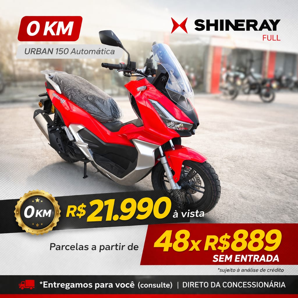 Shineray Full Facebook ad: *Entregamos na sua casa