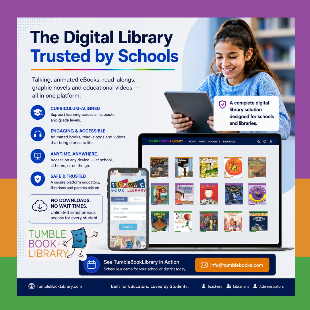 TumbleBooks Facebook ad