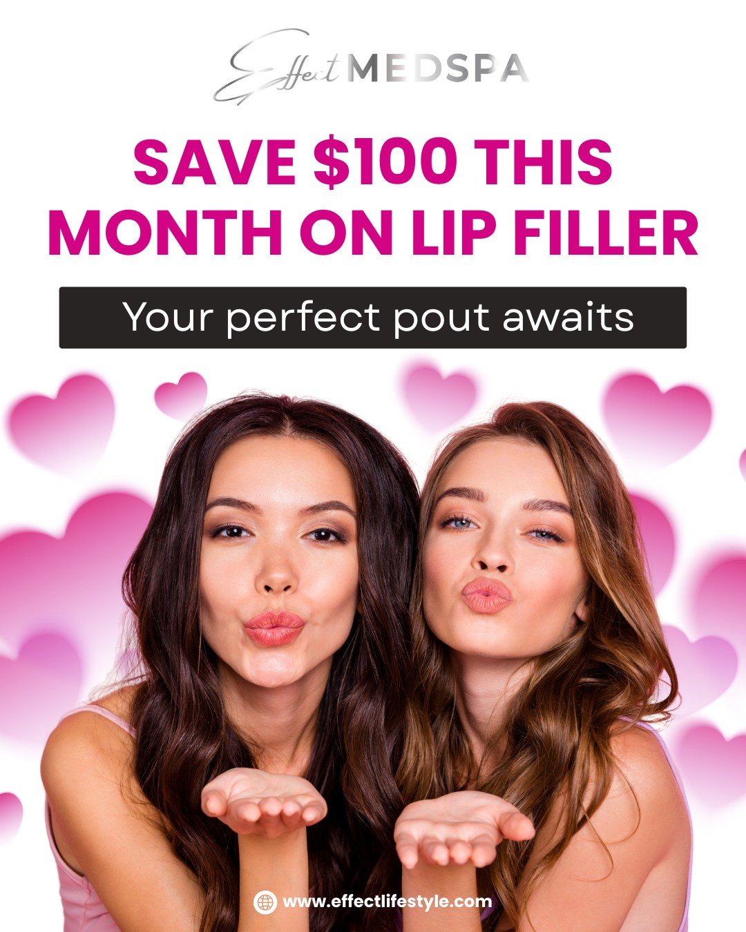 Effect Medspa Facebook ad: February just got sweeter