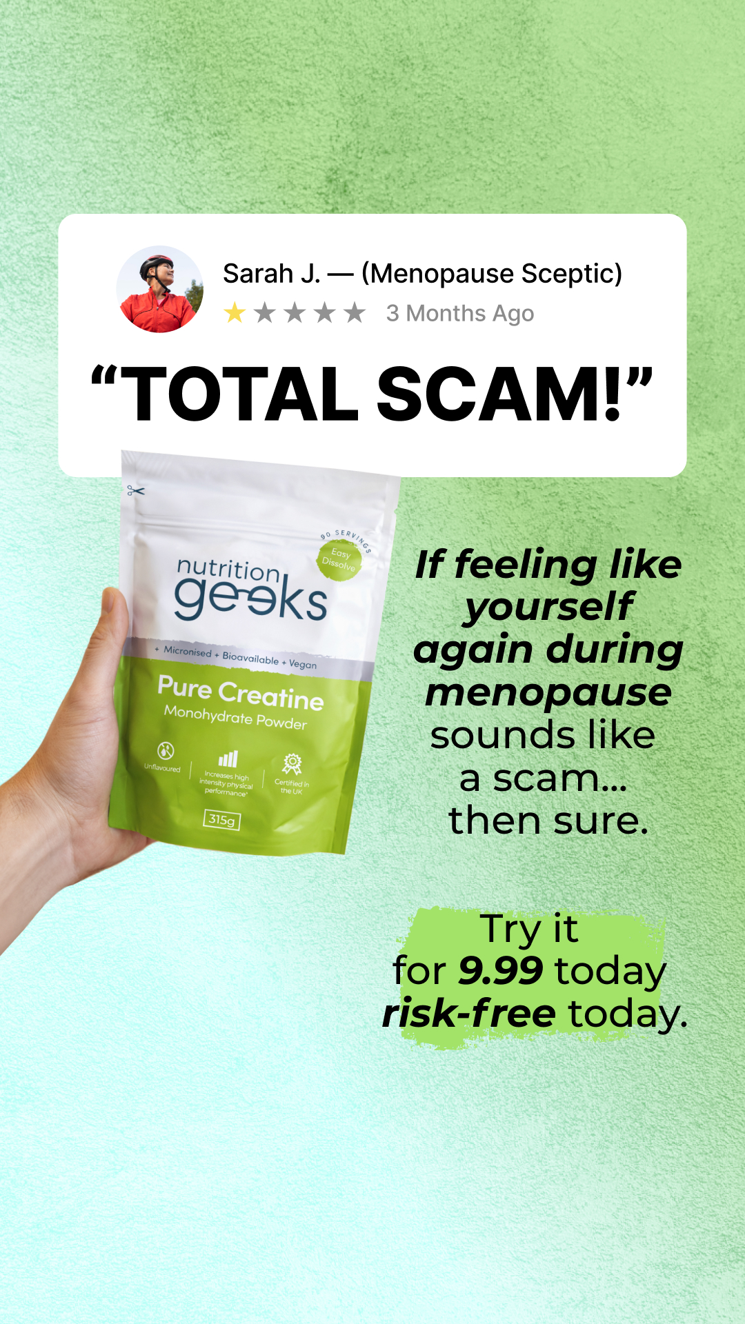 Nutrition Geeks Facebook ad