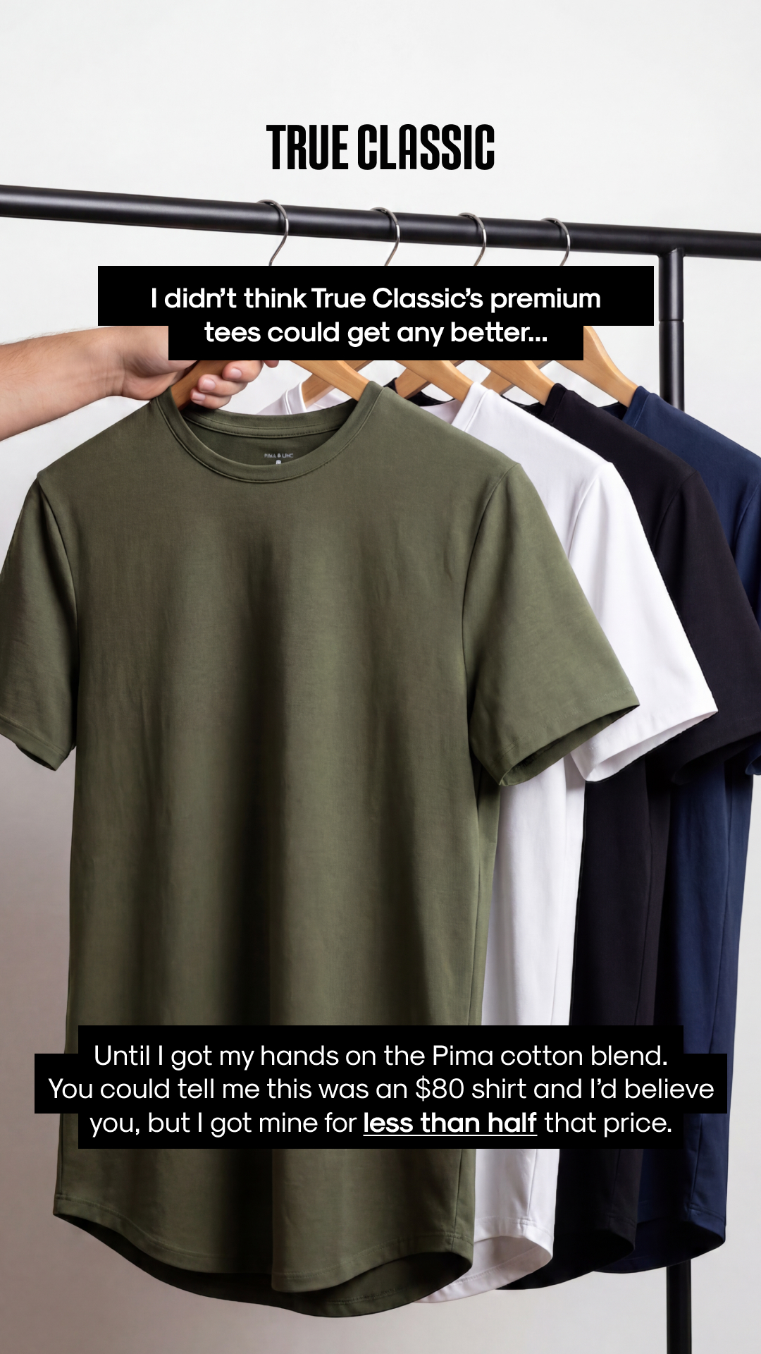True Classic Facebook ad